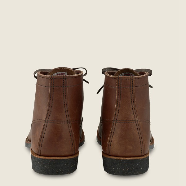 Red Wing Heritage Boots Brown - Red Wing Mens Merchant - 6-inch Harness Leather Steel Toe - FILXO-26